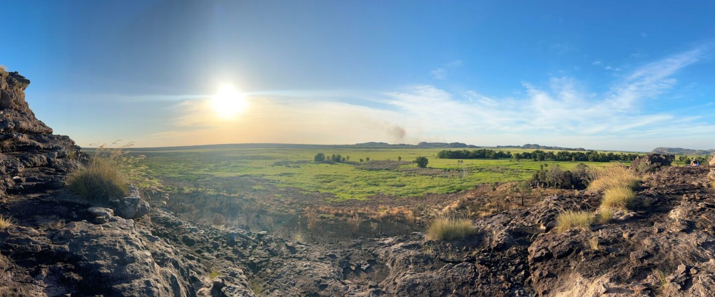 Kakadu Ubirr zonsondergang