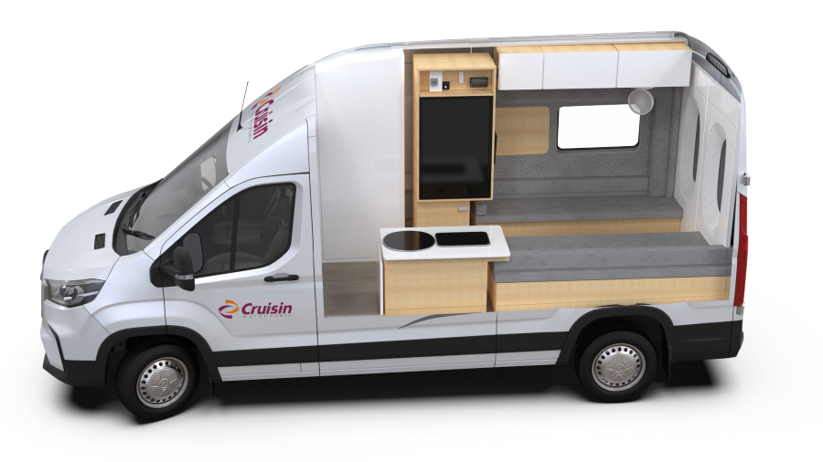 Cutaway van de Cruisin' Hitop overdag